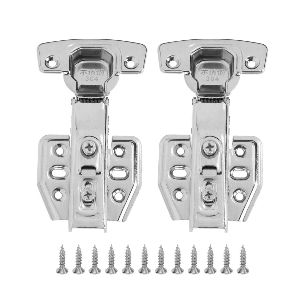 Stainless Steel Cabinet Hinges, Adjustable Mounting Concealed Hinges For Wide Application With Enhanced Spring Fatigue Resistance 9433291988640