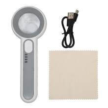 Miljøvennlig forstørrelsesglass, klar forstørrelseslinse ergonomisk berøringsknapp for eldre og barn, 11X HD ripebestandig linse