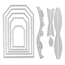 Reliëfsjabloon voor doe-het-zelf-knutselaars, snijmal van koolstofstaal voor scrapbooking en kaarten maken, herbruikbaar papierknutselwerk