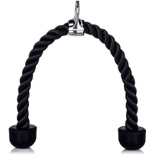 (As show, One size) QQDD Tricep Rope Pull Down Cable, Easy to Grip & Non-Slip Cable Attachment compatible with Gym Workout Exercise