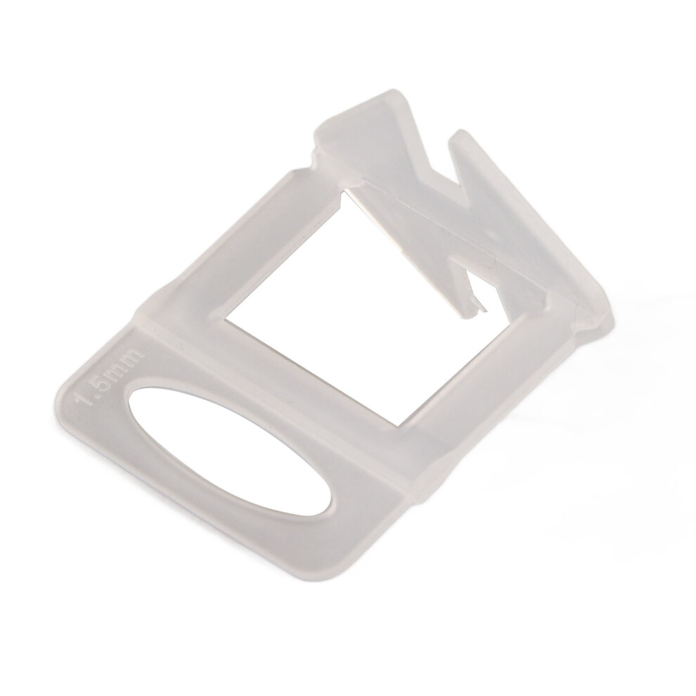 100Pcs Tile Leveling System Kit With 1.5Mm Transparent Spacers And Pliers 4941372331063