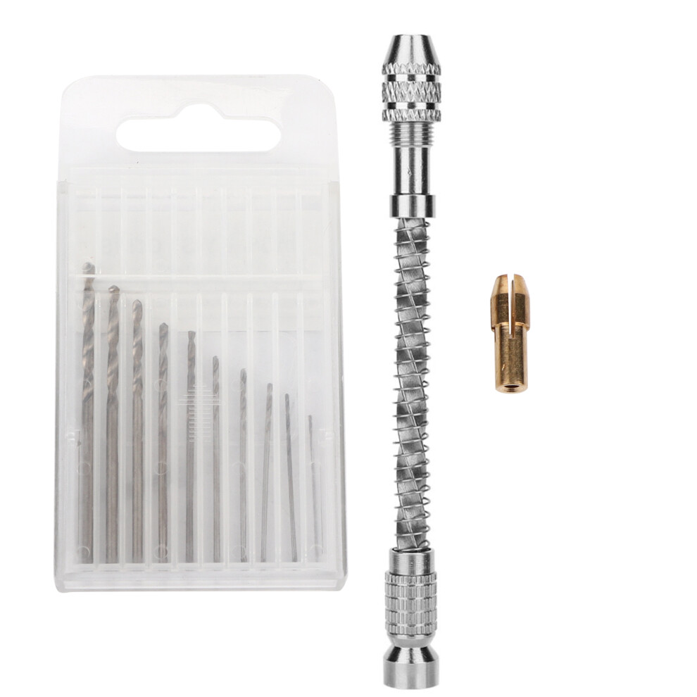 Small Craft Drill Mini Manual Hand Drill For Resin Wood Plastic Adjustable Drill Chuck Ergonomic Design Precision Pin Vise Tool 9162407587285