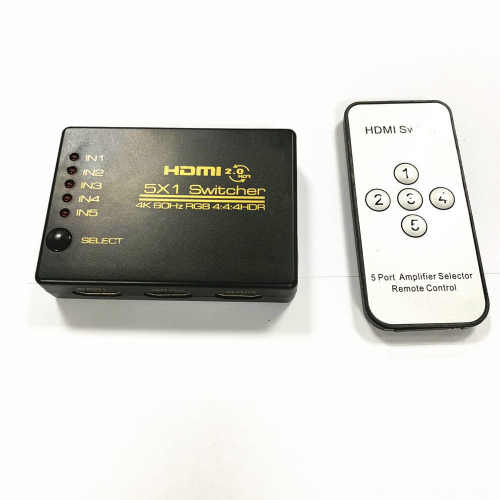 Hdmi Switch 5X1 - 4K / 3D With Remote 7314280012961