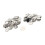100er Set Pin Back Button Teile Blank Glättung 1