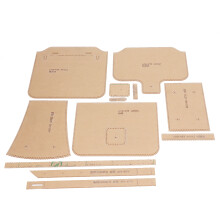 Transparent Template Accurate Stitching Points Reusable Template Clear Acrylic Stencil Durable Acrylic Material Acrylic Wallet Pattern Stencil