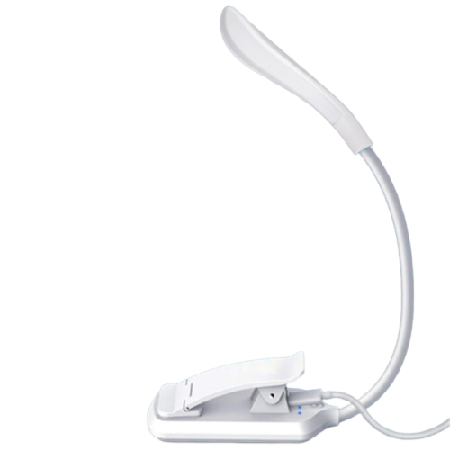 Leselampe med 3 lysmoduser, oppladbar White