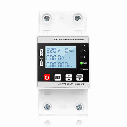 Multifunctional Over/Under Voltage & Current Protector Tuya WiFi Optional 2