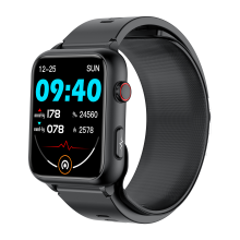 Smartwatch, 1,91-Zoll-Bildschirm, Blutdruck, Herzfrequenz, Blutsauerstoff Black