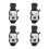 4PCS Scour Counter Uhren Tragbare manuelle Uhr 4