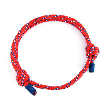 Rote Tarnmuster Fallschnur-Armband, verstellbar, Unisex-Seil