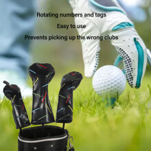 Golfschläger-Kopfbedeckung, wasserdicht, PU-Leder,
