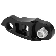 Bike Rear Derailleur Hanger Aluminum Tail Hook Extension Black for Bike Repair