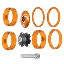 6Pcs Bike Headset Spacer Aluminium Legierung