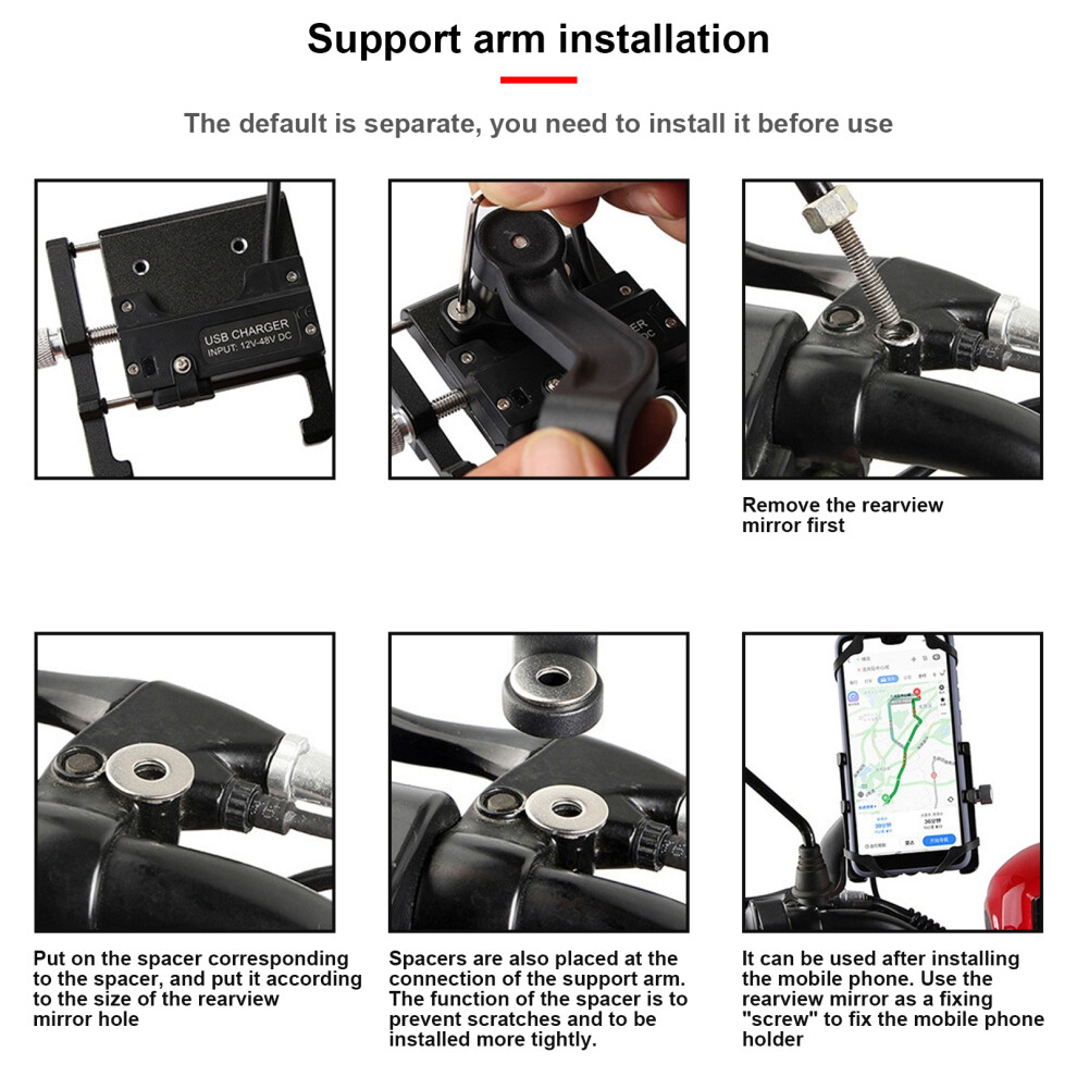 Gâ 91 Fahrrad Telefon Halter Bike Smartphone 7465065666708