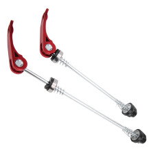 2pcs Bike Quick Release Skewers Steel Aluminum Red 145mm/185mm
