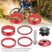 6Pcs Bike Headset Spacer Aluminium Legierung