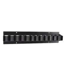 Pferdepeitschenhalter ABS-Wandregal 12  31 cm schwarz