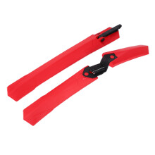 Resilient Plastic Bike Mud Guard RL-889F/R for Cycling Red