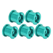 5 pièces de boulons de plateau double 7075 pour VTT vert CNC