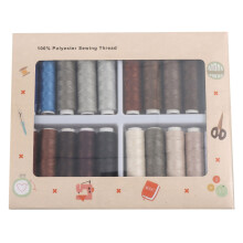Pack de fils de coton Enduring 40s/2, 20 tons brillants,-Sombre
