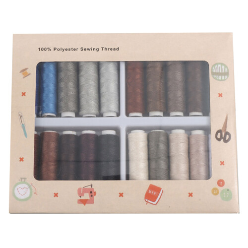 Pack de fils de coton Enduring 40s/2, 20 tons brillants,-Sombre
