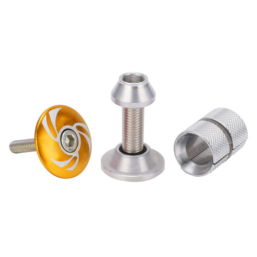 Bouchon de compression du jeu de direction en aluminium 6061 doré de 31.7mm