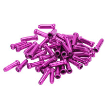 50pcs Bicycle Brake Line Core Cap Aluminum Alloy Purple 12mm Waterproof