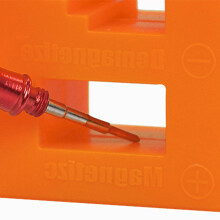 Magnetisierer / Demagnetisierer 2-in-1 Werkzeug für Metallteile, 54x52x29mm Orange