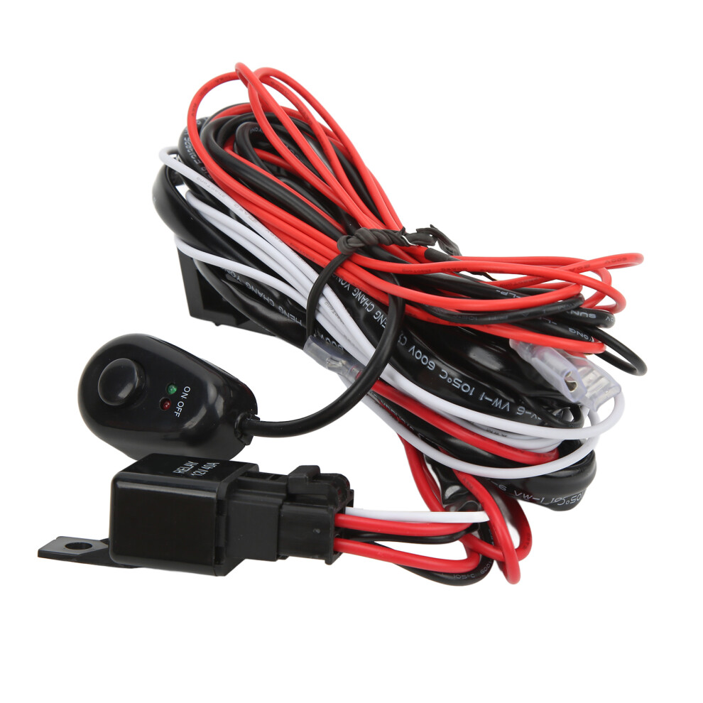 Automobile Spot Switch Harness Aa1103 12V 2 Wire For Fog & Off-Road S Light 7631375575331