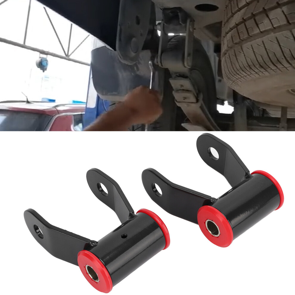 2Pcs Steel Rear Drop Shackle Kit For Chevy Silverado 1500 1-1.5In Lift 8401377121787