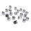33mm Chrome Lug Nut Covers 20Pcs | Secure Flanged Caps for Trucks & Trailers 13