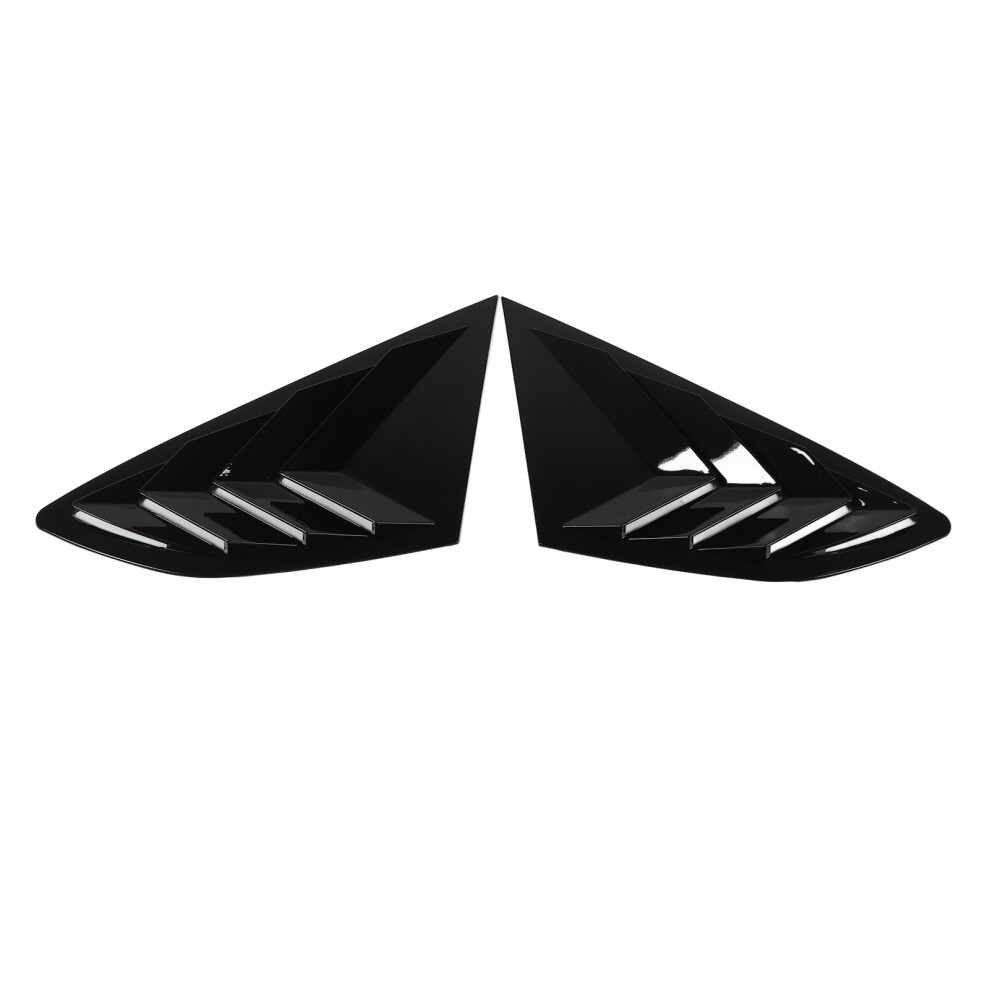Glossy Rear Window Louver Cover For S5 F5 2017-2024 Black 7671376865741