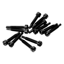 12 pièces de vis de cou résistantes à l'usure en noir pour guitare électrique et basse