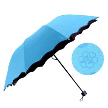 Flowering in Water Umbrella Sun/Rain Umbrella Hand Operate-Blue