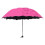 Creative Umbrella Water Flowering Umbrella 3 Folding-rose red 1