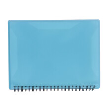 Large Capacity PVC Music Sheet Folder Blue for Home School Office