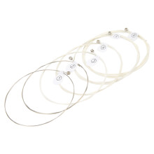 6Pcs Metal Bass String Set with Ball End for Easy Replacement and Sound Quality