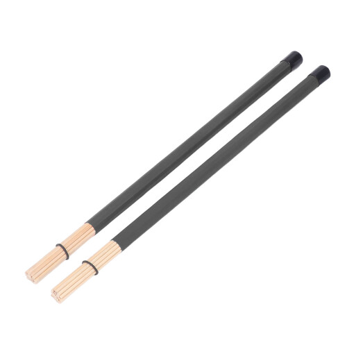 2Pcs Trommel Pinsel Drumstick Stick Mallet Bambus 1
