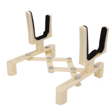 Lightweight Beige Folding Violin Stand with ABS & Metal Material