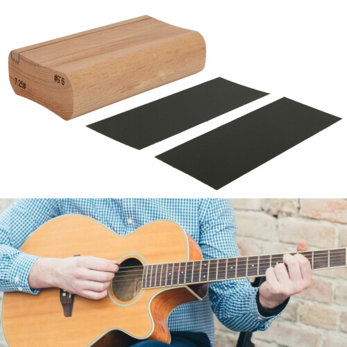Guitar Fingerboard Radius Sanding Block - 7.25/9.5 Inch Maple Tool 2