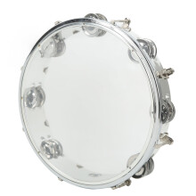 Bright 10in Hand Drum with Adjustable Tone and ABS Double Row Hand Bell