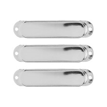 3er Set aus Kupfer-Einzelschutz für E-Gitarren-Tonabnehmer, silber, Instrumentenzubehör