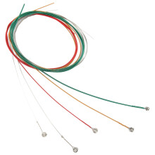 Stahl-E-Gitarrensaiten, 6er-Pack, helles Klangbild, bunt, komplettes Set