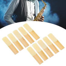10Pcs 2.5 E Flat Alto Sax Reeds Woodwind Accessories with Transparent Case