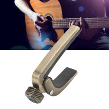 Metal Spring Capo for Ukulele & Acoustic Guitar, Antique Brass