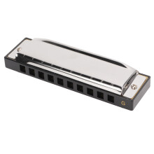 Durable 10 Hole G Key Harmonica - Corrosion Proof Easy to Carry