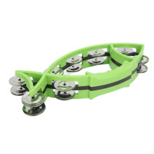 Children's Fish Shaped Double Row Jingle Bell in Green - Safe & Durable