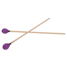 Medium Hard Yarn Head Marimba Mallets with Maple Handle MQ-06 Purple