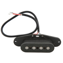 Pastilla para guitarra/bajo de 4 cuerdas con bobina simple - negro