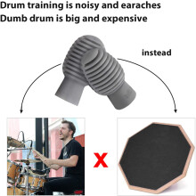 4 Stück Silikon-Drumstick-Kopfhülse, stille